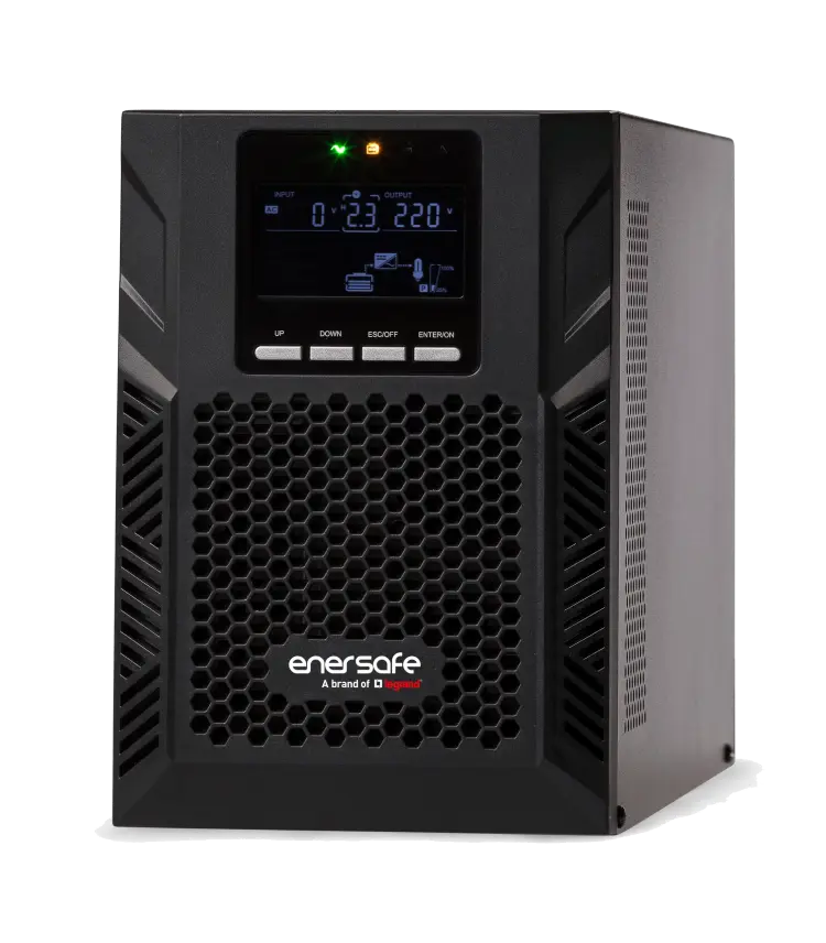 *ONLINE - DOBLE CONVERSIÓN *MONOFÁSICA (1:1) *FACTOR DE POTENCIA: 0.9 *PUERTO USB Y RS232. *TARJETA SNMP (MONITOREO REMOTO VÍA WEB) Y RELÉ SON OPCIONALES. *FUNCIÓN ECO Y EPO *COMPATIBLE CON GENERADORES CANTIDAD *BATERIAS INTERNAS( 6 X 12V-9AH )